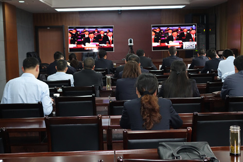 4月27日上午，我院收看省高院执行工作视频会议65.JPG